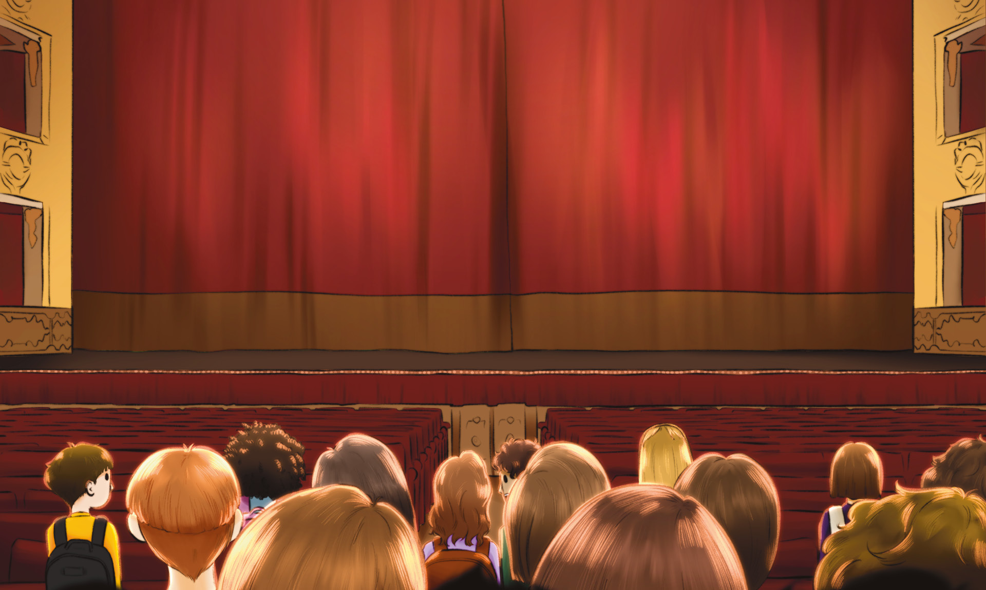 BAMBINI IN VISITA IN TEATRO