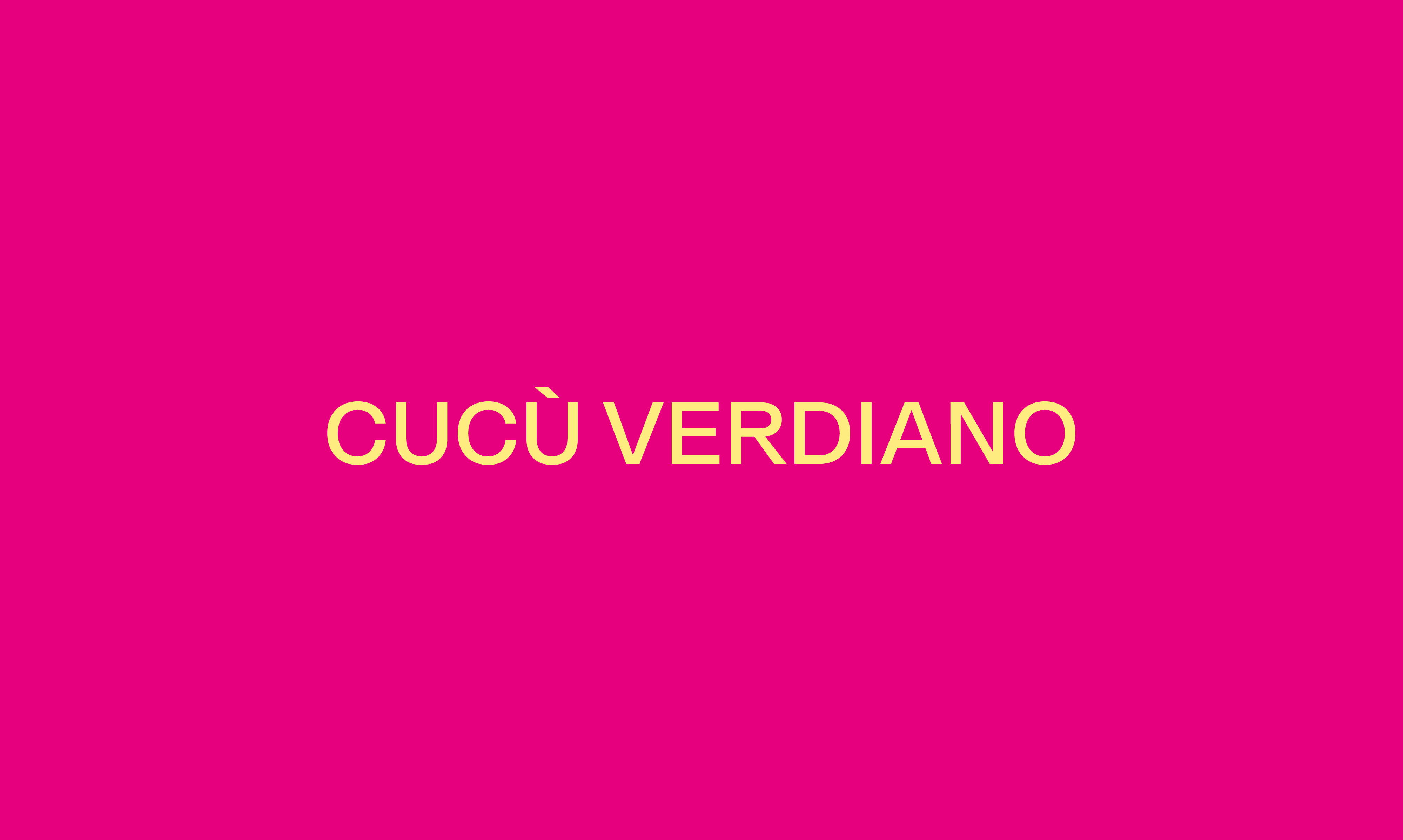 CUCÙ VERDIANO