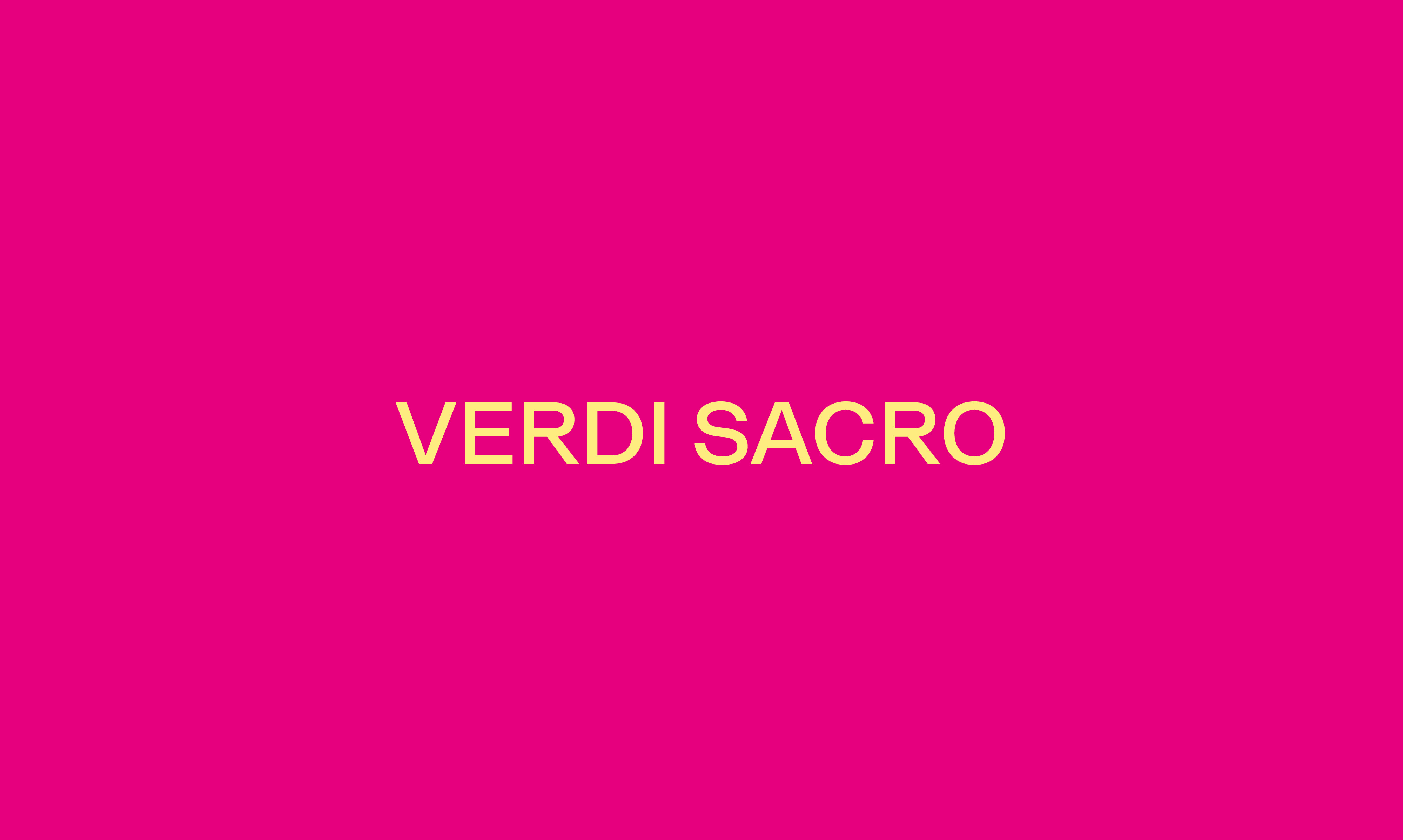 VERDI SACRO