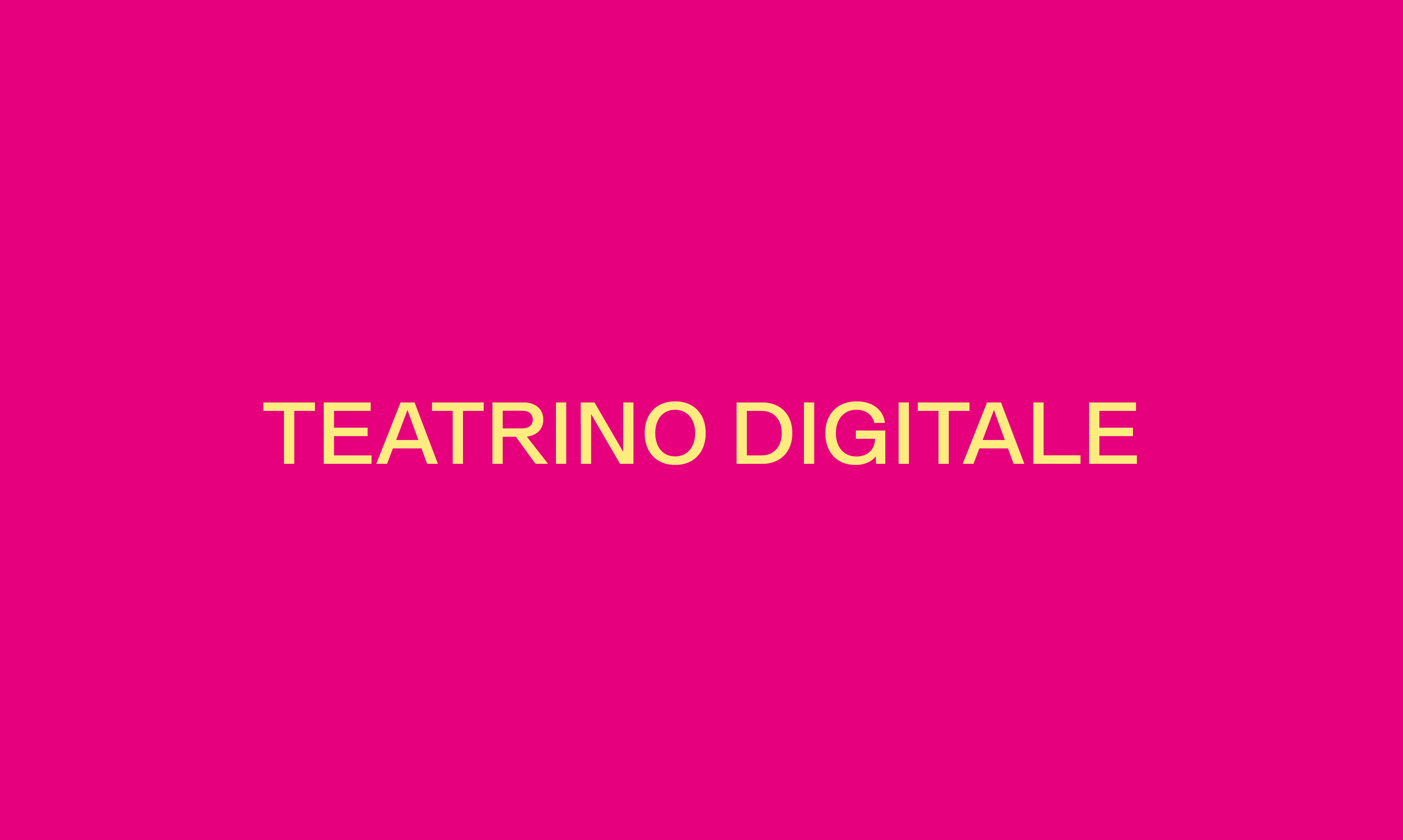 Teatrino digitale