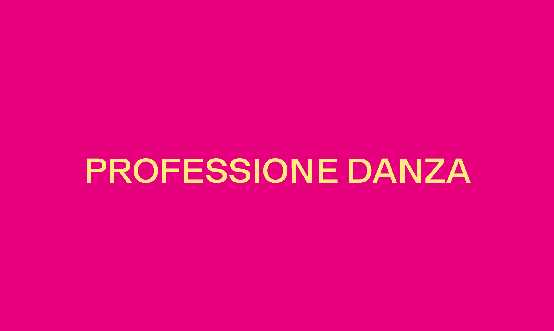 PROFESSIONE DANZA