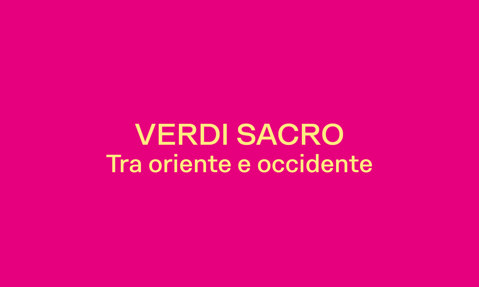 VERDI SACRO