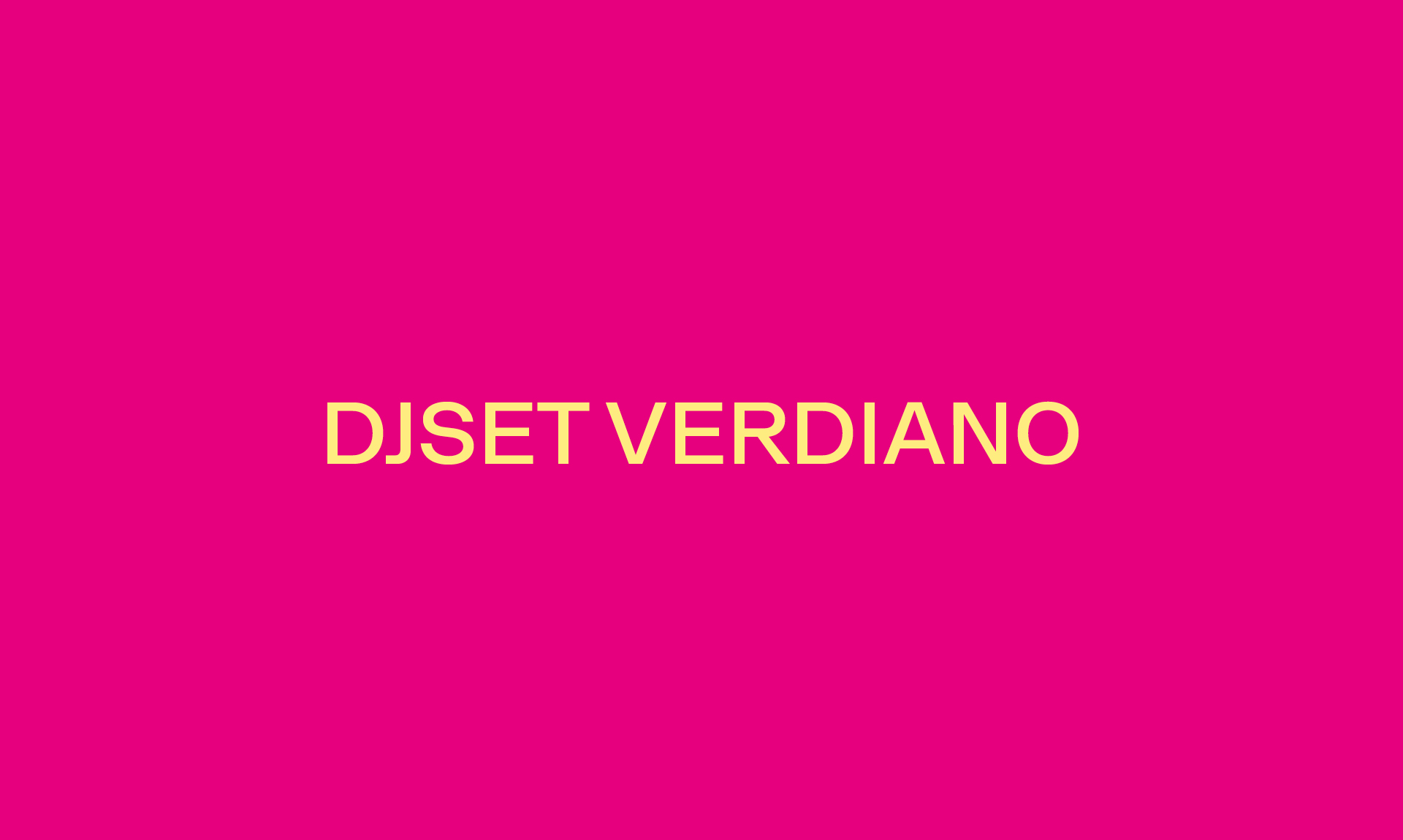 DJSET VERDIANO