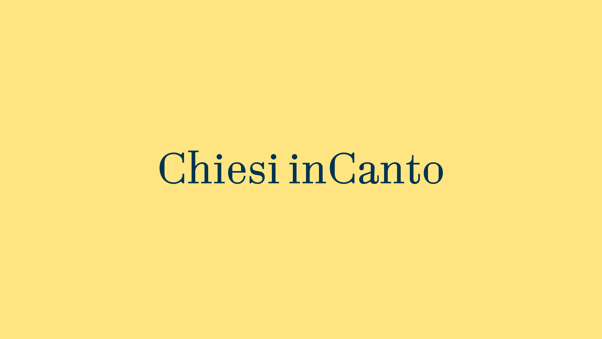 Chiesi inCanto